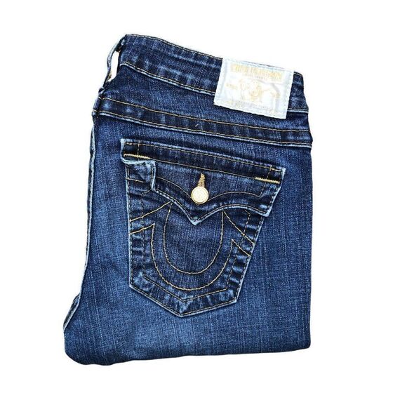 TRUE Religion Jeans Size 29 BECKY Blue - Picture 1 of 8